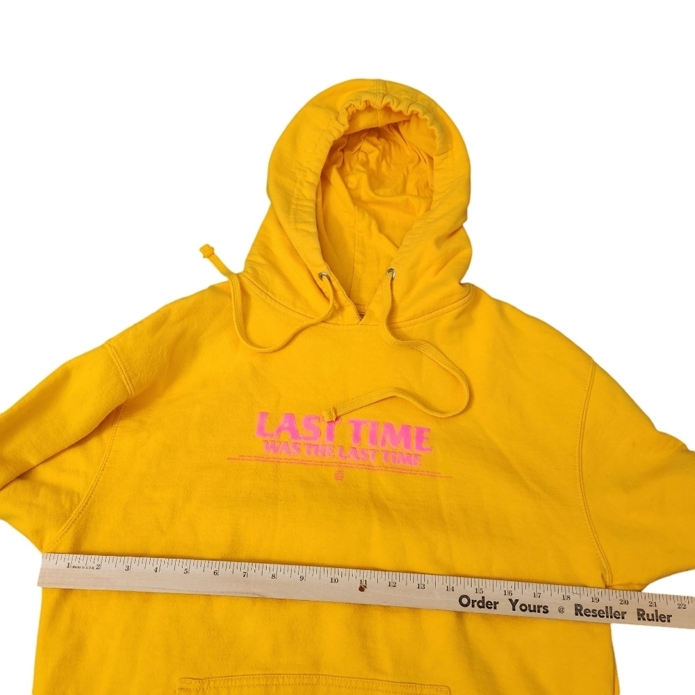 Anti Social Social Club The Grove Hoodie Sweater Medium Unisex Yellow Pullover - Picture 8 of 9